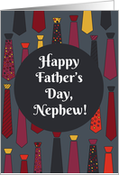 Happy Father’s Day, Nephew! card with funny ties card