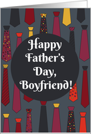 Happy Father’s Day, Boyfriend! card with funny ties card