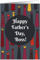 Happy Father’s Day, Boss! card with funny ties card