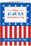 Happy 4th of July for a dear Daughter and her Wife card