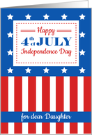 Happy 4th of July for a dear Daughter card