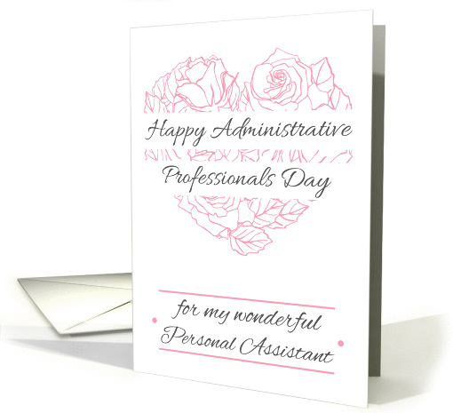 Happy Administrative Professionals Day for personal assistant card