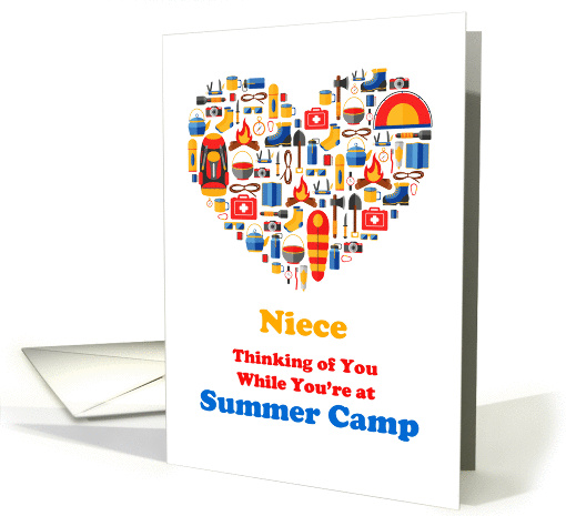 Thinking of Niece card with heart for Summer Camp card (1432220)
