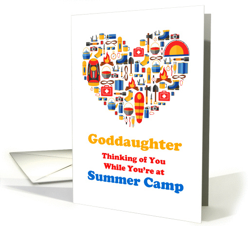 Thinking of Goddaughter card with heart for Summer Camp card (1432228)