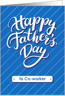 Happy Father’s Day blue card for co-worker card