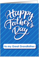 Happy Father’s Day blue card for great grandfather card