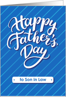 Happy Father’s Day blue card for son in law card