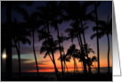 Golden Orchid Glow Tropical Greeting Blank card