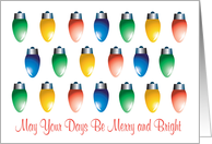 May Your Days Be Merry and Bright Christmas card