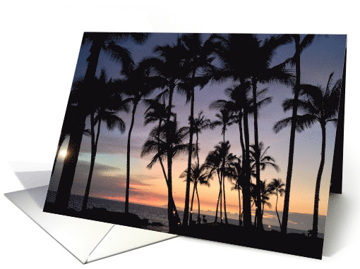 Golden Orchid Glow Tropical Greeting Blank card (1927490)