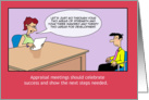 Appraisal Review- Funny Comic Cartoon card