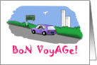 Fly Drive- Funny Bon Voyage Comic Cartoon Card