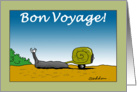 Slug With Trailer- Funny Bon Voyage Comic Cartoon Card