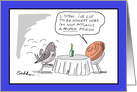 Clay Pigeon Funny Birthday Cartoon card
