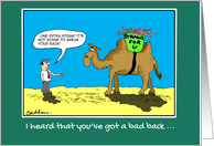Bad back - Funny Comic Cartoon Card