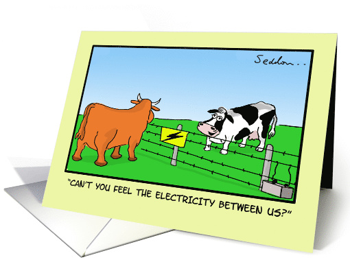 High Voltage Valentine- Funny Comic Cartoon Valentine card (1487090)