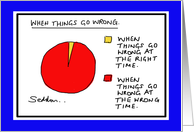 When Things Go Wrong Funny Birthday Cartoon Comic card