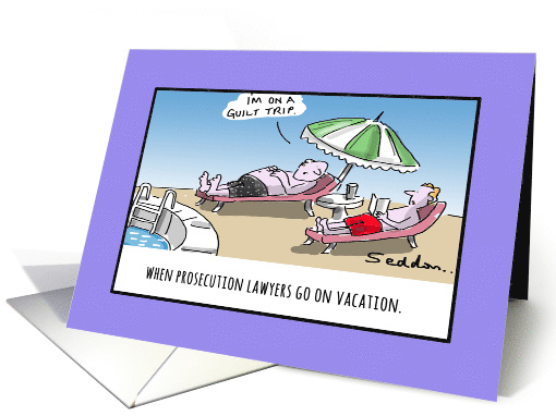 Funny Lawyer Birthday Comic Cartoon card (1594330)