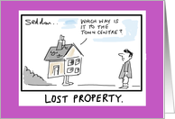 Lost Property Funny New Home Cartoon card
