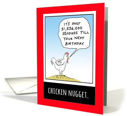 Chicken Nugget Funny Comic Cartoon card (1599268)