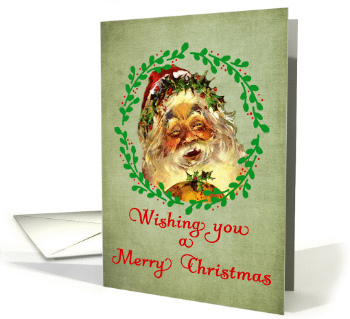 Merry Christmas - Antique Santa Claus - Christms Pudding... (1391340)