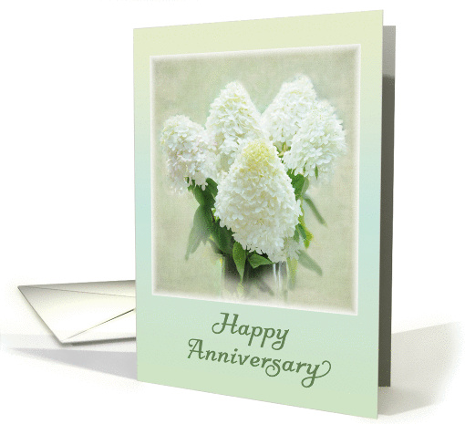 Happy Anniversary - Hydrangea flowers card (1396894)
