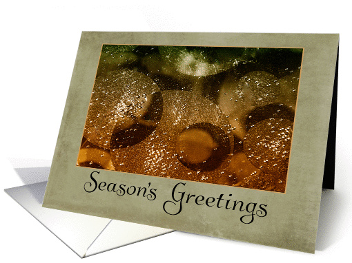 Business Season's Greetings - Glitzy Gold Christmas tree... (1397632)
