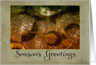 Business Season’s Greetings - Glitzy Gold Christmas tree ornaments card