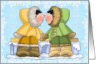 Heartwarming Arctic Couple card