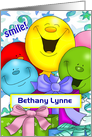Smiling Birthday Balloons card
