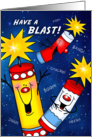 Firecracker Blast card
