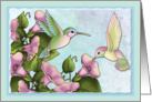 Hummingbird Wishes card