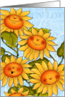 Happy and Sunny Sunflower Smiles card