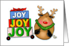 Holiday Reindeer Joy is a Gift to be Shared card