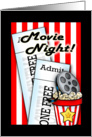 Movie and Popcorn Night is Here card