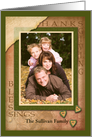 Giving Thanks and Sharing Our Blessings Photo Card