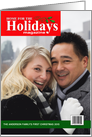 Holiday Home Mock Magazine Cover Photo Card