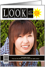 Look at Your Selfie Mock Magazine Cover Photo Card