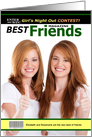 We’re Best Friends Mock Magazine Cover Photo Card