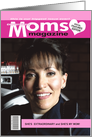 Extraordinary Moms Mock Magazine Cover Photo Card