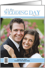 Your Wedding Day Mock Magazine Cover Photo Card