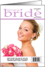 Here Comes the Bride Mock Magazine Cover Photo Card