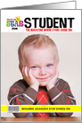 Star Student Mock Magazine Cover Photo Card