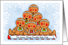 From the Holiday Gingerbread Gang Personalized Greeting card