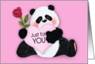 Just for You Panda Bear card