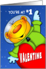 My Number 1 Valentine card