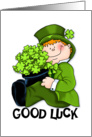 St. Patrick’s Day Good Luck Shamrocks card