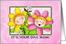 Mother’s Day Happy Flowers for Mom card