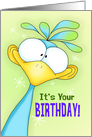 Amazing Birthday Bird card