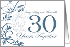 Thirty Year Anniversary Milestone card